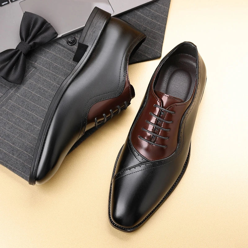 Prescott Two-Tone Leather Oxfords