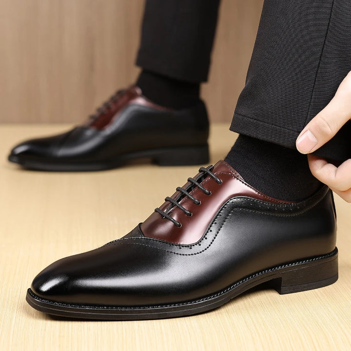 Prescott Two-Tone Leather Oxfords