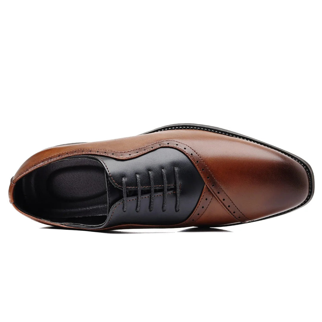 Prescott Two-Tone Leather Oxfords