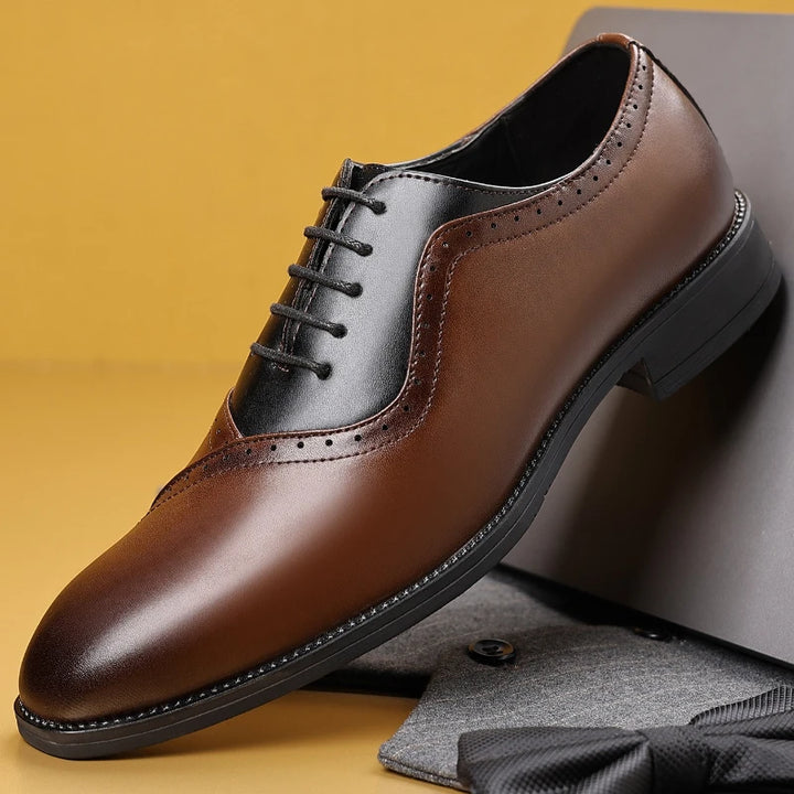 Prescott Two-Tone Leather Oxfords