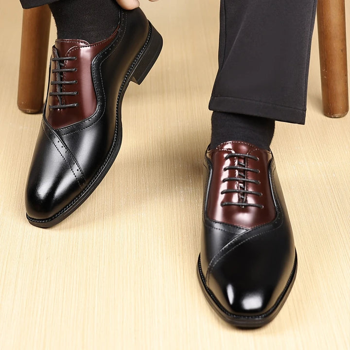 Prescott Two-Tone Leather Oxfords
