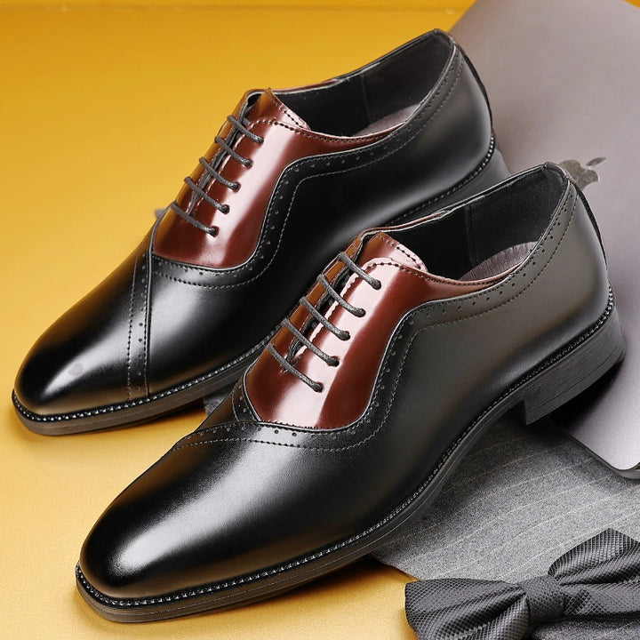 Prescott Two-Tone Leather Oxfords